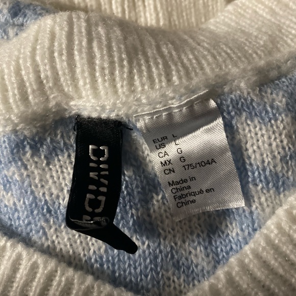 Cropped Blue and white sweater vest H&M - Picture 4 of 4
